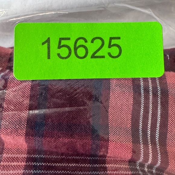 IZOD Saltwater Men's Long Sleeve Plaid Casual Button Up Shirt Red/Wine X-Large - Picture 14 of 14